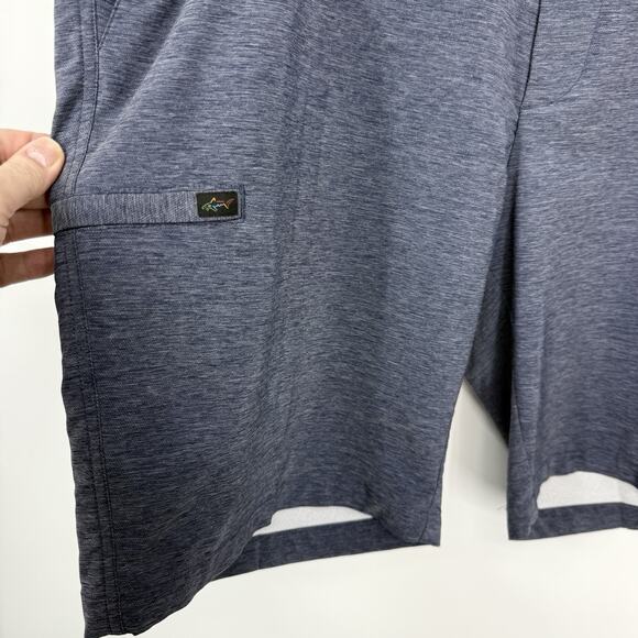Greg Norman Mens Golf Tech Shorts Size 40 Blue 9" Inseam - Picture 3 of 7